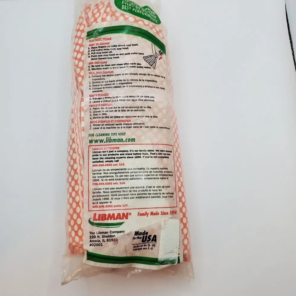 Libman Wonder Mop Refill Model‎ 02001 Easy Change Refill